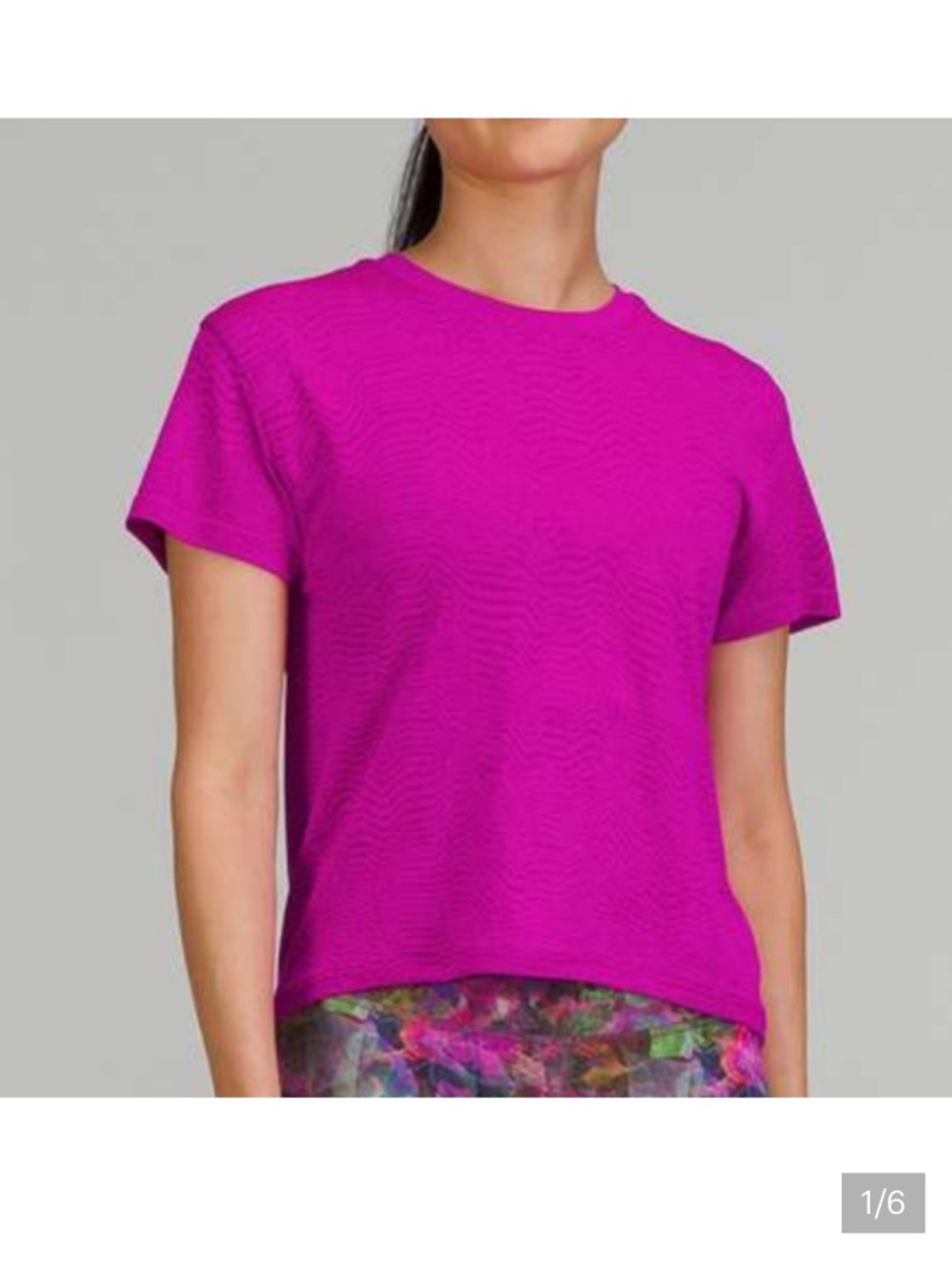 Lululemon Train To Be Short Sleeve Magenta Tee